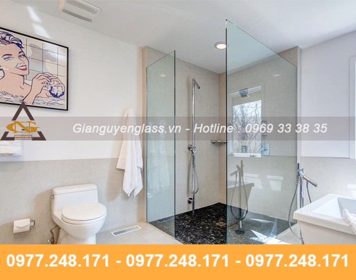 Vách tắm kính đẹp, hiện đại