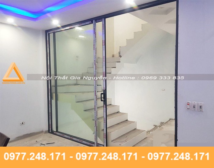 Cửa đi mở trượt nhôm Xingfa cao cấp Mẫu cửa đi nhôm Xingfa mở trượt đẹp