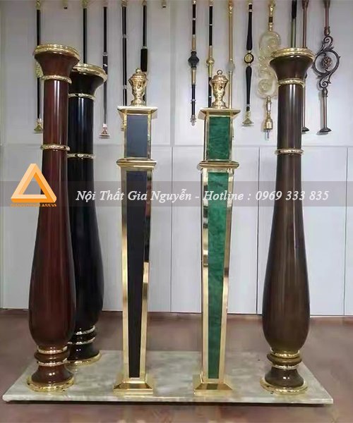 Trụ cầu thang đề ba nhôm đúc